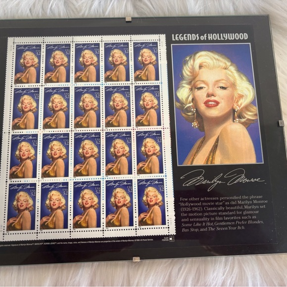 Legends of Hollywood Marilyn Monroe Stamp Sheet - Picture 4 of 4